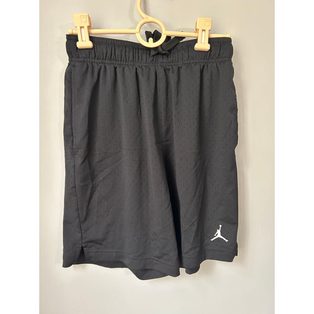 Jordan Kids Dri-FIT Mesh Athletic Basketball Shorts Black FN5816-010 Size S